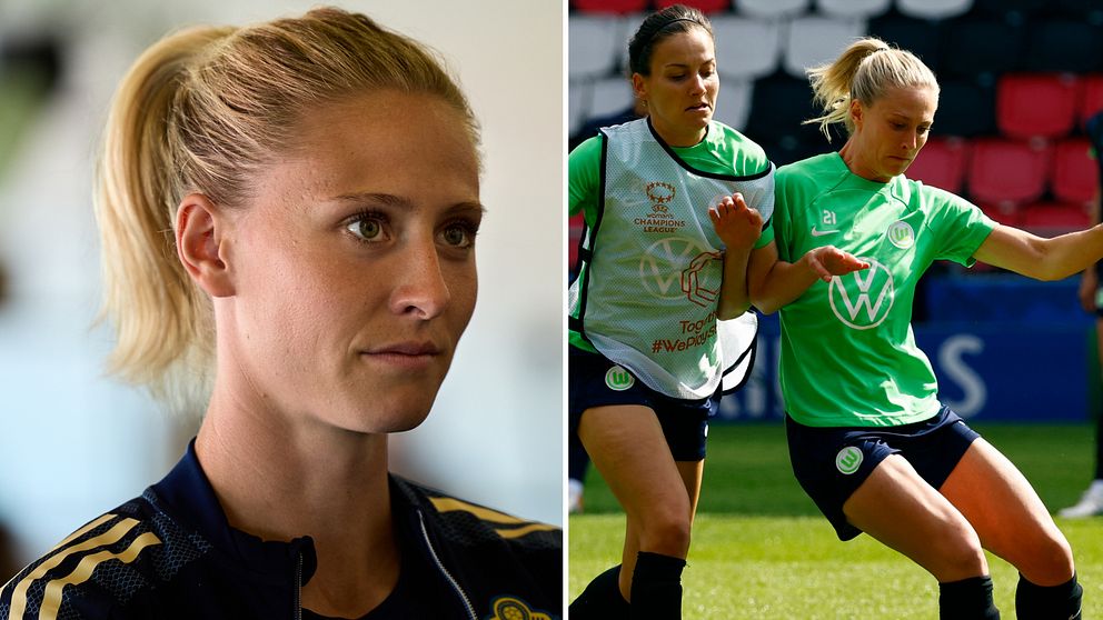 Rebecka Blomqvist är kryptisk kring framtiden i Wolfsburg.