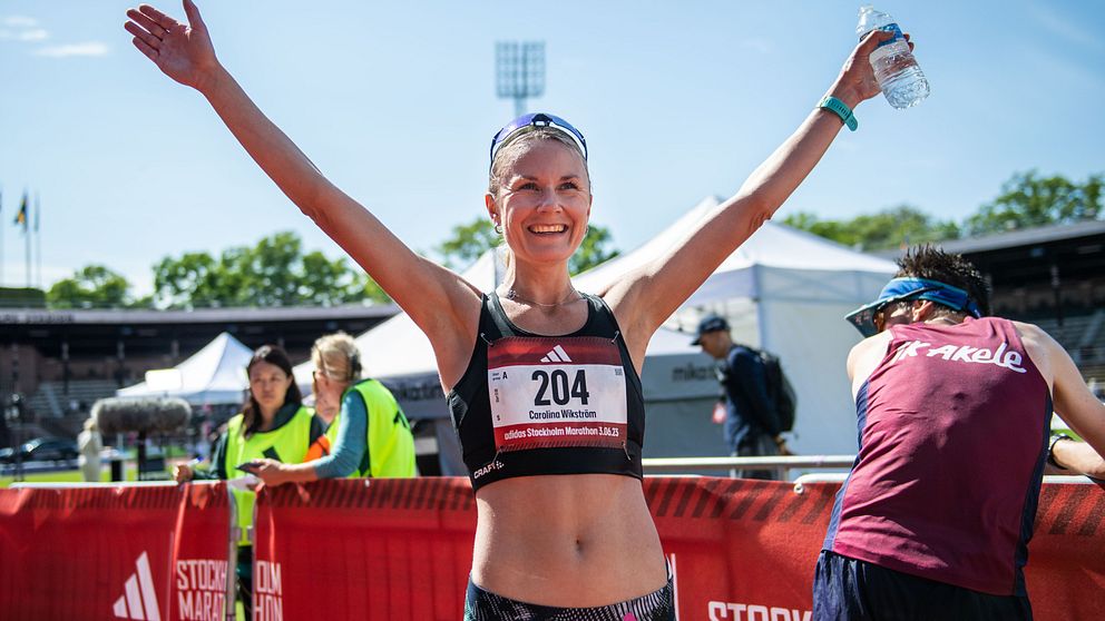 Carolina Wikström svensk mästare i Stockholm Marathon.