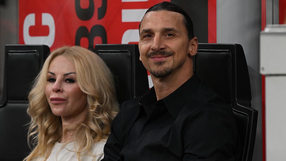 Zlatan Ibrahimovic och hans fru Helena Seger