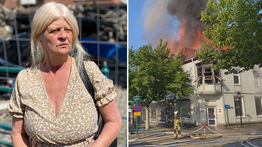 Elisabeth Johansson, centrumbranden i Ronneby, brand,