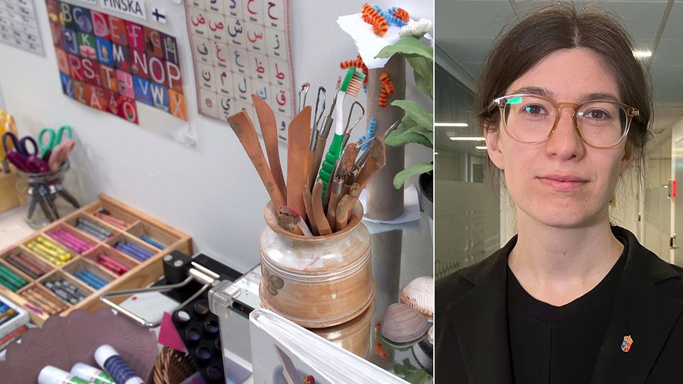 Oikealla haastattelussa Moa Nordin, Tukholman lääninhallitus, Länsstyrelsen i Stockholm. Vasemmalla arkistokuva.