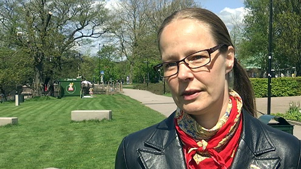 Linda Bjerman, ordförande för Halmstad Pride