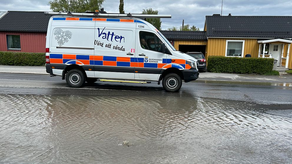 vattenläcka Krondikesvägen Östersund