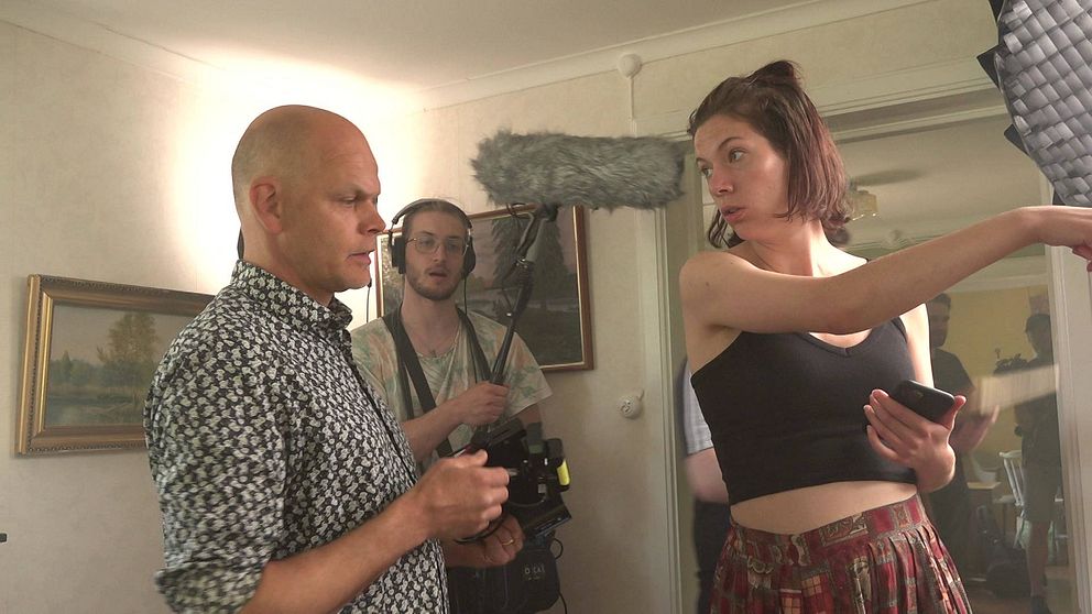 Bakom kulisserna på filminspelning av ”När all musik tystnar”.