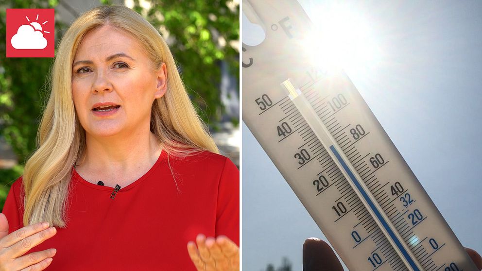 Meteorolog Deana Bajic berättar om värmebölja och vädret.