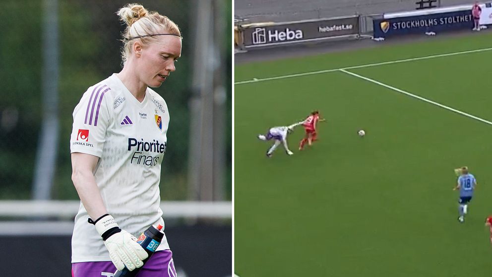 Se Hedvig Lindahls tavla mot Linköping.