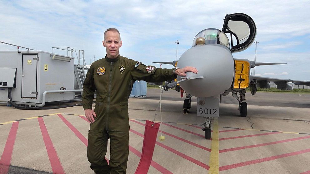 Jussi Halmetoja, operativ flygexpert hos Saab och f d stridspilot i Flygvapnet.