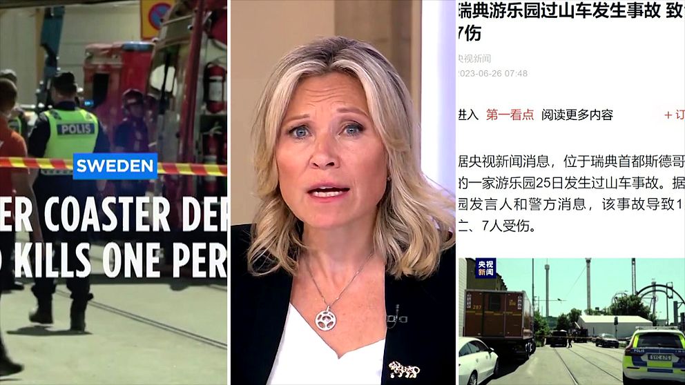 ”A serious accident has taken place” – se och hör hur nyhetskanaler runtom i världen rapporterar om Gröna Lund.