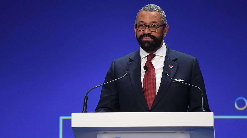 Storbritanniens utrikesministern James Cleverly.