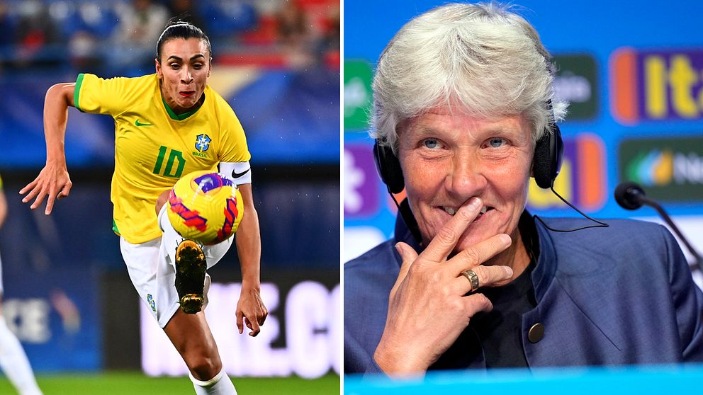 Hör Pia Sundhages hyllning till Marta – och VM-planen för stjärnan: ”Har blivit äldre”.