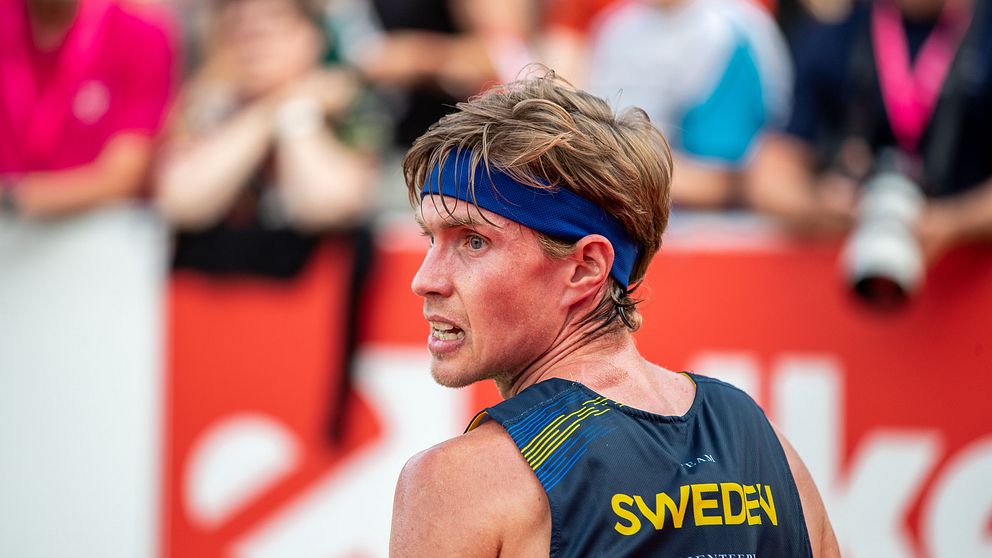 Martin Regborn på sprint-VM i Danmark 2022.