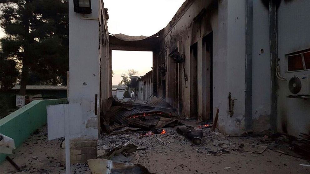 Läkare utan gränsers sjukhus i Kunduz i Afghanistan bombades av amerikanska flygplan.