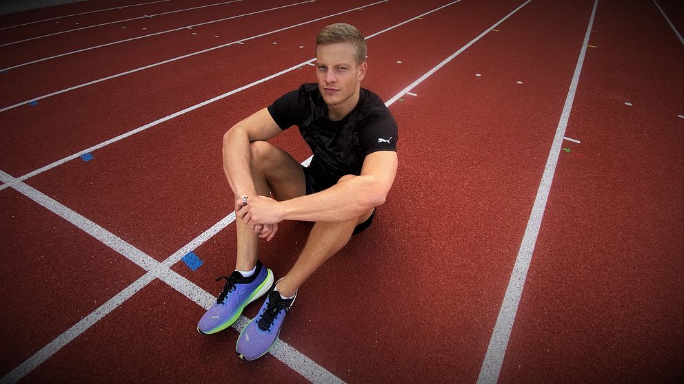 Karlstadsprintern Henrik Larsson är svensk rekordhållare på 60- och 100 meter. Nu siktar han på att slå rekordet på 200 meter.