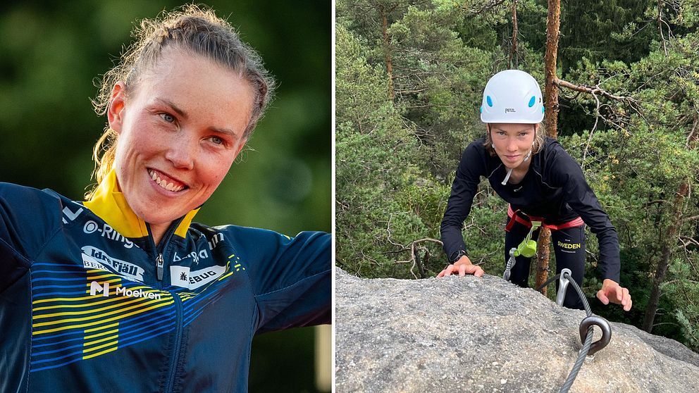 Tove Alexandersson har laddat upp inför världscupen med att bland annat klättra i berg.