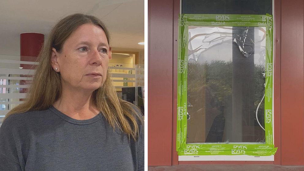 Annika Bachström, stabschef på Sundsvalls kommun förklarar hur inbrottet gick till när tjuvarna krossade en ruta och stal flertal datorer, telefoner och IT teknik.