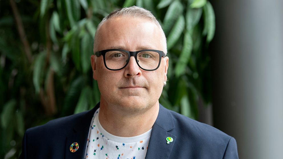 Magnus P Wåhlin på Miljöpartiets kongress 2019.
