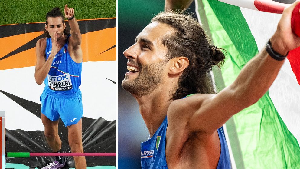 VM-guld till Gianmarco Tamberi – se hoppet och glädjen i spelaren