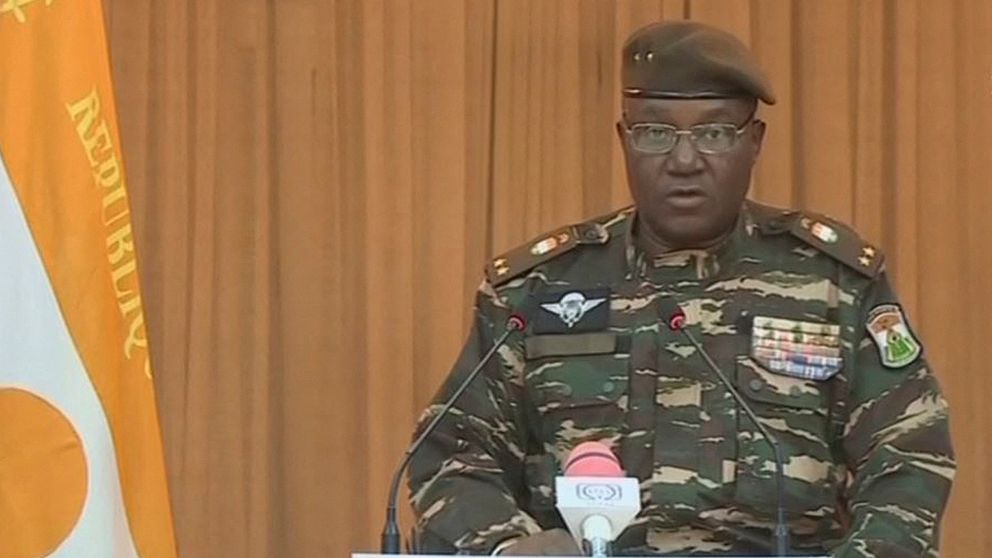 Militärjuntans ledare Abdourahamane Tiani. Arkivbild.