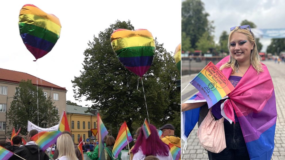 ballonger, pride, färger, prideparad