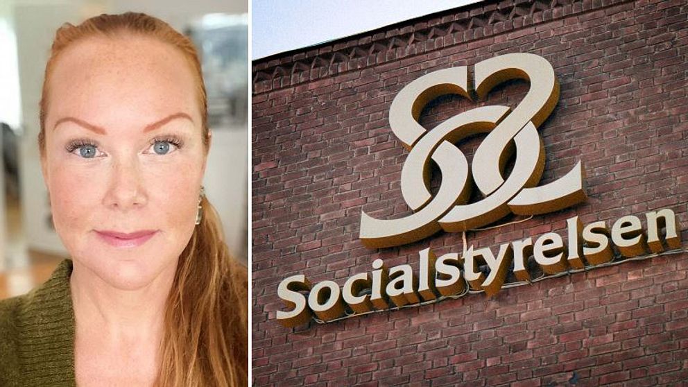 Logga Socialstyrelsen på en tegelvägg