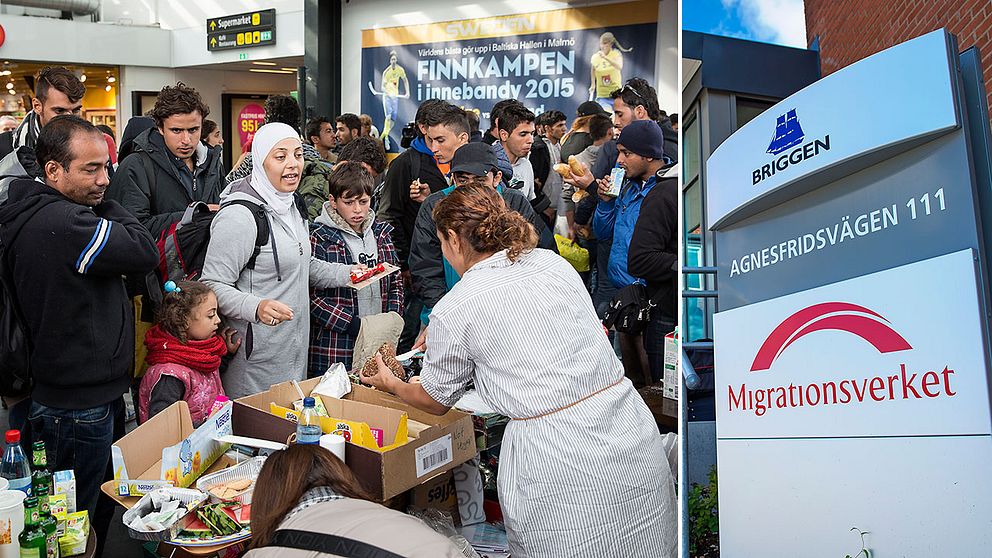 Nyanlända flyktingar i Malmö får hjälp av volontärer.