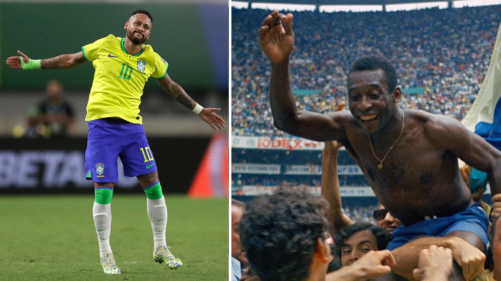 Neymar har nu gjort fler mål för Brasilien än vad Pelé gjorde.