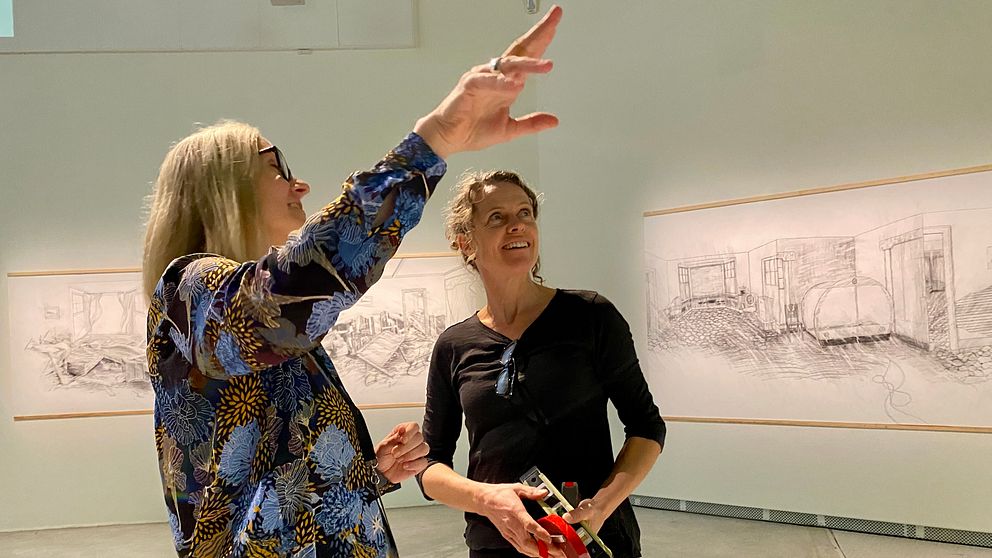 Nya, kreativa möten under Omställningsveckan ska ge en boost för klimatomställningen i Västmanland. Bild från konstinstallationen på Karlsgatan2 i Västerås.