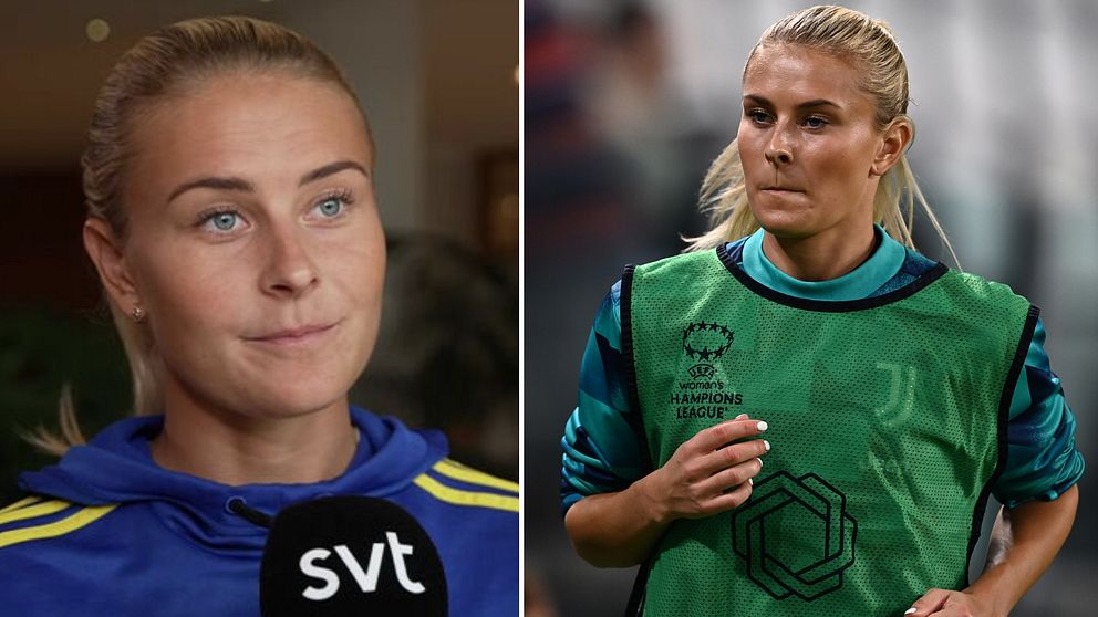 Hör Amanda Nildén om kontakten med klubbkamraterna i Juventus inför Italien-matchen