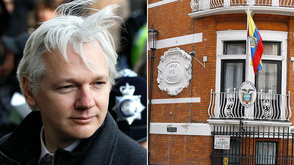 Julian Assange, Ecuadors ambassad i London