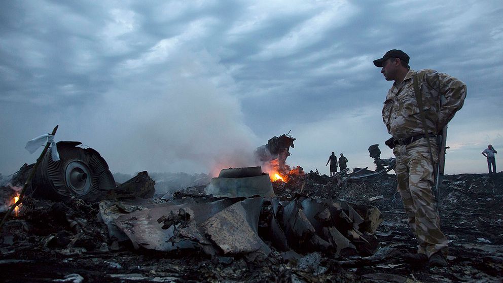 MH17 störtade plötsligt nära staden Hrabove i östra Ukraina. Flygplanet blev troligtvis nedskjutet och exploderade i luften.
