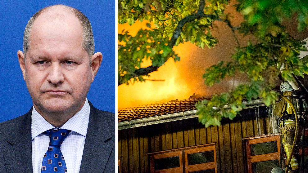 Efter bränderna mot flera flyktingboenden runt om i landet säger rikspolischef Dan Eliasson att beredskapen höjs. ”Hör av er till oss om ni ser något oroväckande”, säger Eliasson i SVT:s Gomorron Sverige.