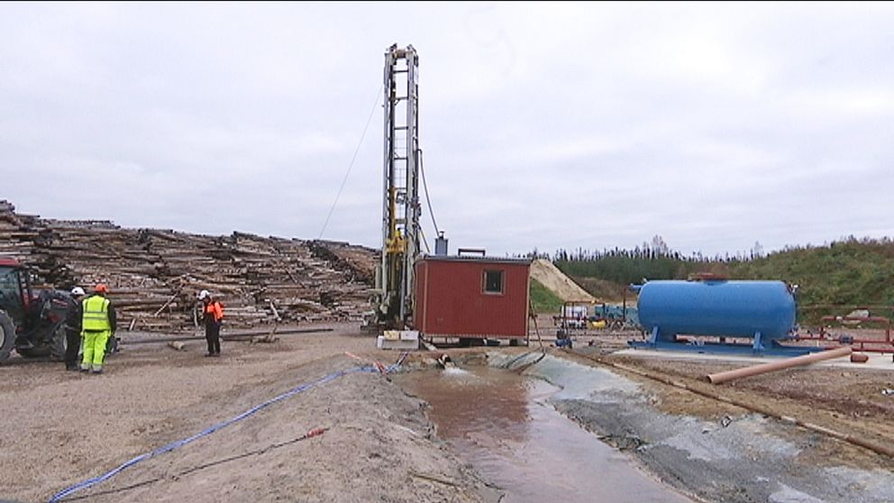 Gasföretaget Igrene har nu borrat ett 700 meter djupt produktionshål i Mora.