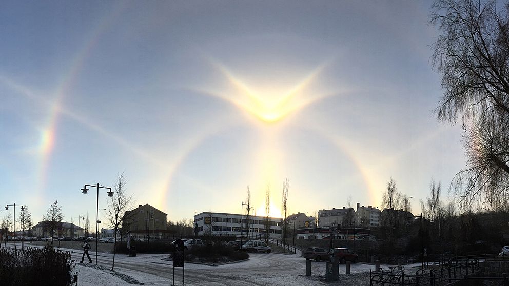 Halo fenomenet i Sollefteå den 23 november.