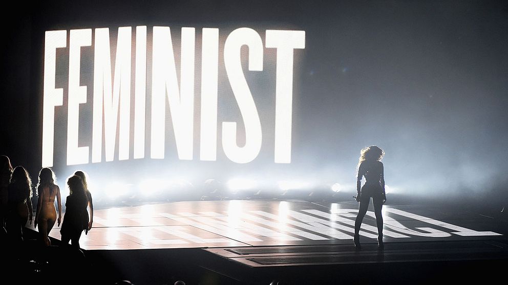 Beyoncé gjorde ett feminist-statement under en MTV-gala 2014.