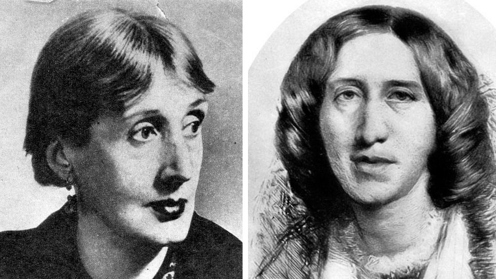 Virginia Woolf och George Eliot.