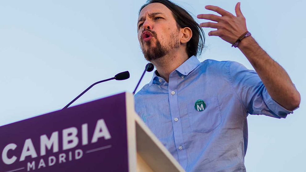 Pablo Iglesias, ledare för Podemos.