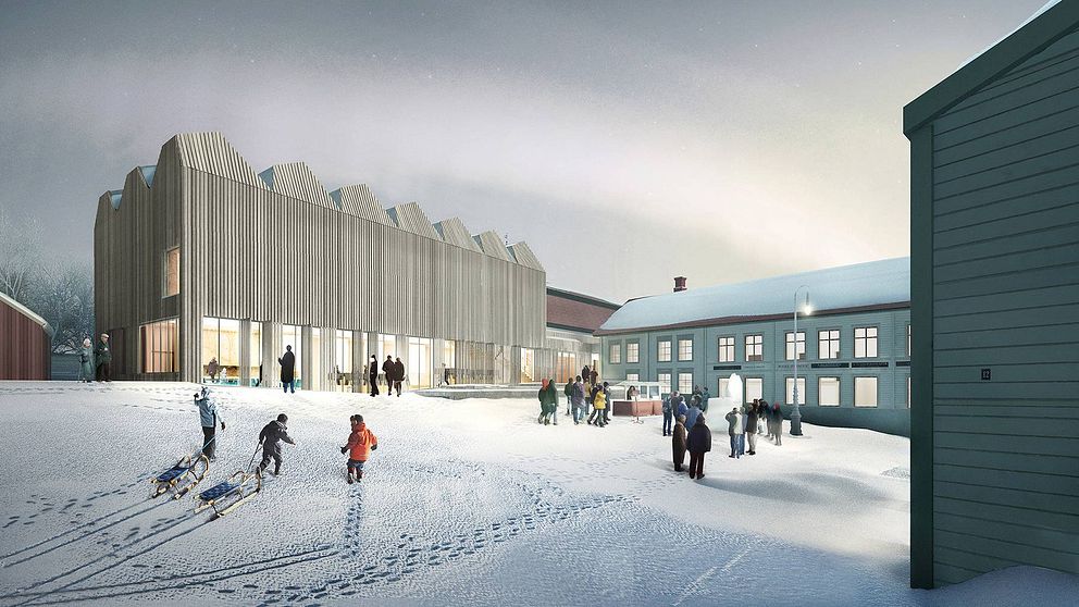 Så ska det nya Nationalmuseum Norr se ut från Gulletorget