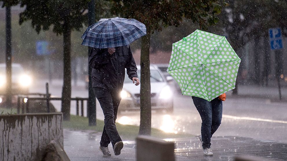 Regn och åska drog in över Västsverige under tisdagen