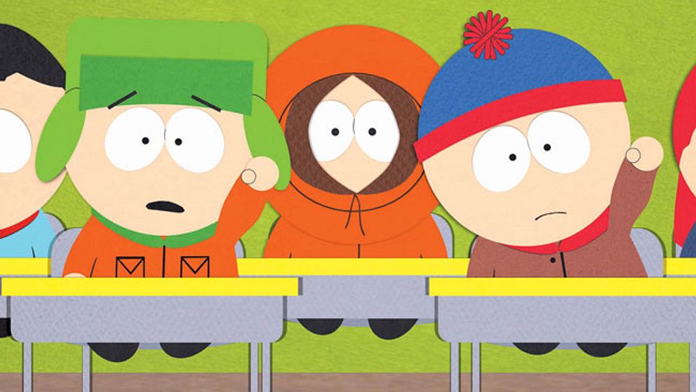 Huvudkaraktärerna i ”South Park”.