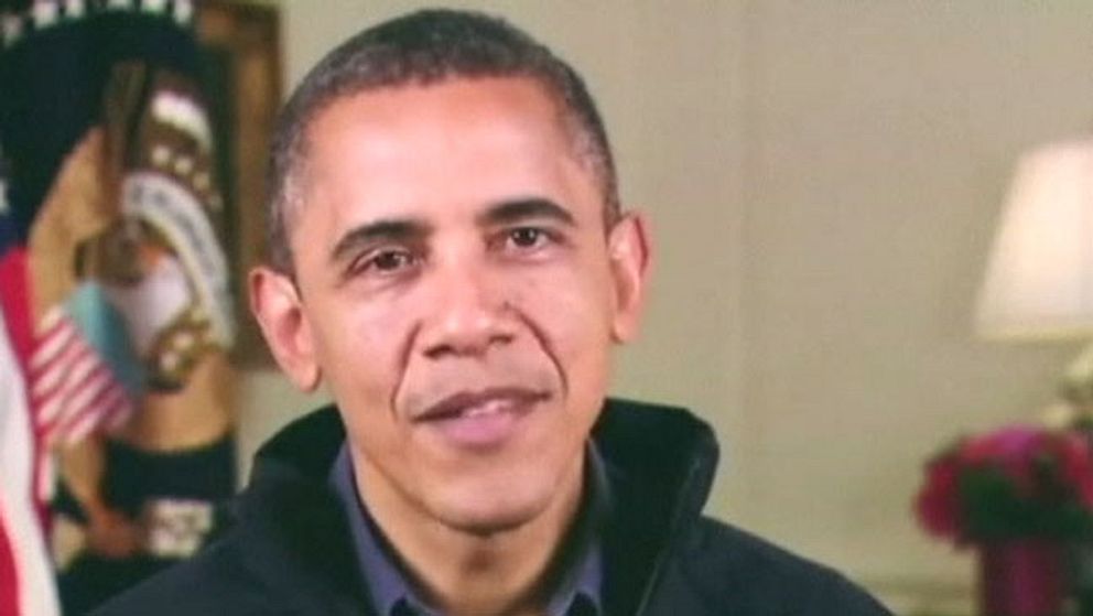 Barack Obama höll ett radiotal om stormen Sandys verkningar