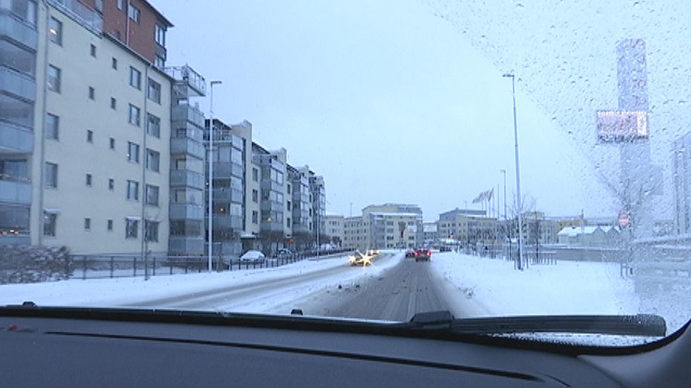 Snöigt i Jönköping den 27 december.