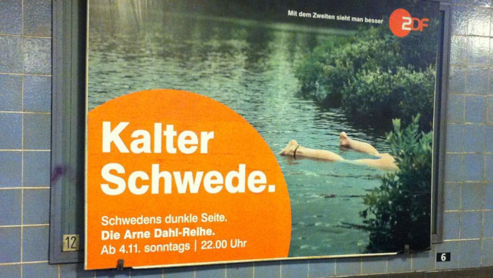 Reklamaffisch för Arne Dahl-serien ”Misterioso” som visas i tysk tv.