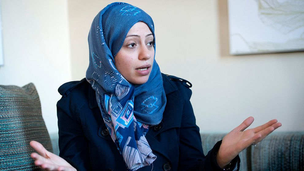 Samar Badawi var i Sverige 2013 och tog emot Palmepriset som hennes man fick 2012.