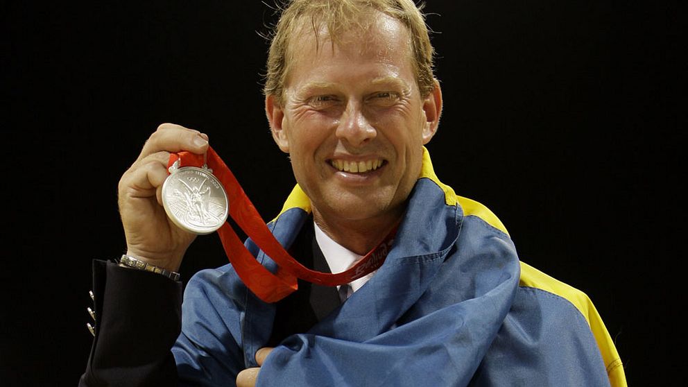 Rolf-Göran Bengtsson med OS-silvret 2008.