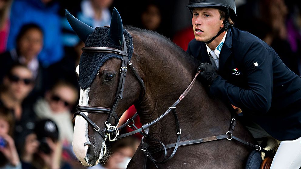 Douglas Lindelöw här på hästen Udermus vid tävlingar i Falsterbo i somras.