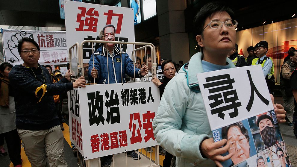 Hongkongbor har varnat för att de fem försvunna bokhandlarna, varav två europeiska medborgare, visar att makten i Peking blivit djärvare i sin strävan att tysta oliktänkande. Arkivbild.