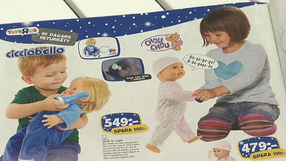 Toys'r'us leksakskatalog i Sverige från i julas.