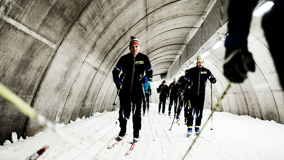 Torsby Ski Tunnel.1,3 km vinterspår i en betongvärld.