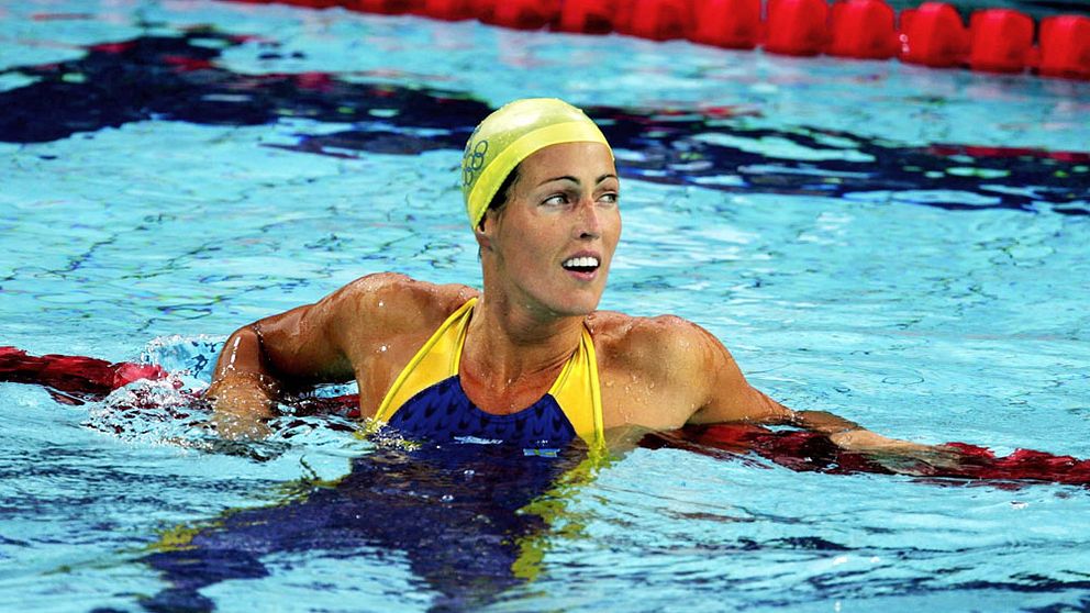 Therese Alshammar på OS 2004.