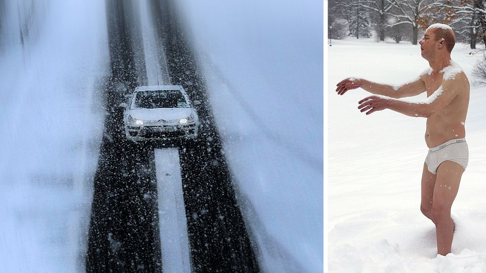 Bilen dundrade fram i över 90 kilometer i timmen.